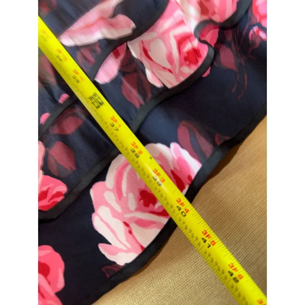 Kate Spade Dress, Black with pink and burgundy flowers